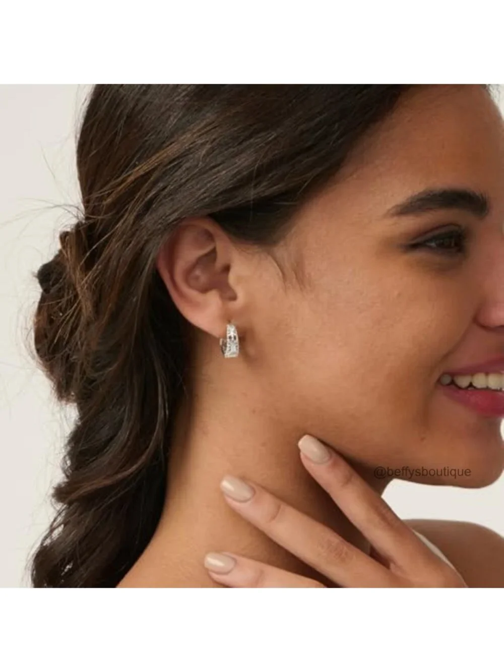 14k Gold Plated Heart Hoop Earrings Hypoallergenic Lightweight Women